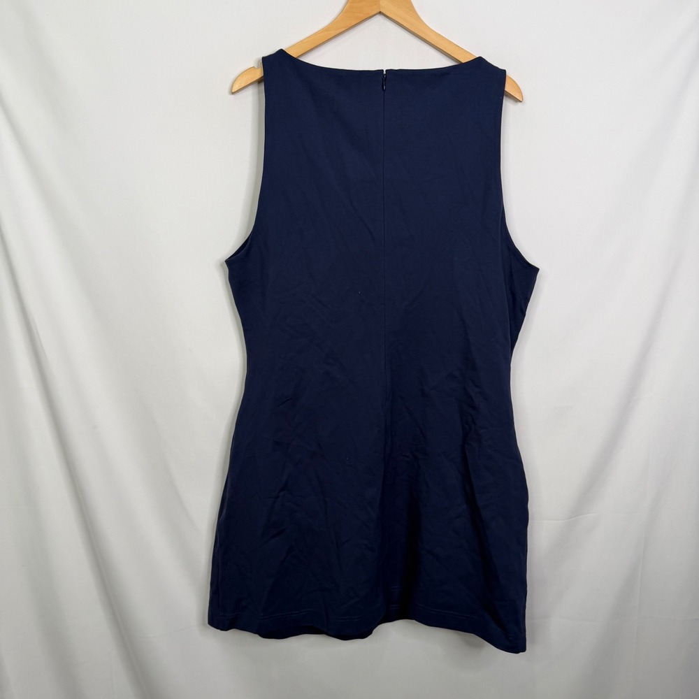 Montgomery Post Womens Ponte Boatneck Dress Navy Blue XXL NWT - Picture 6 of 8
